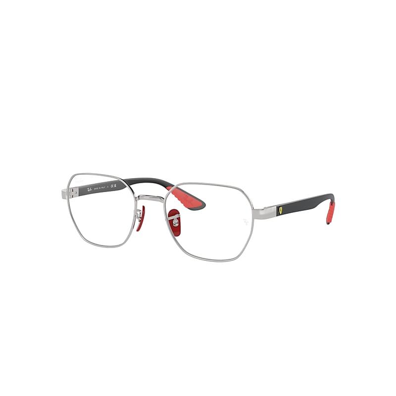 Ray-Ban Rb6594m Optics Scuderia Ferrari Collection Eyeglasses Black Frame Clear Lenses Polarized by RAY-BAN