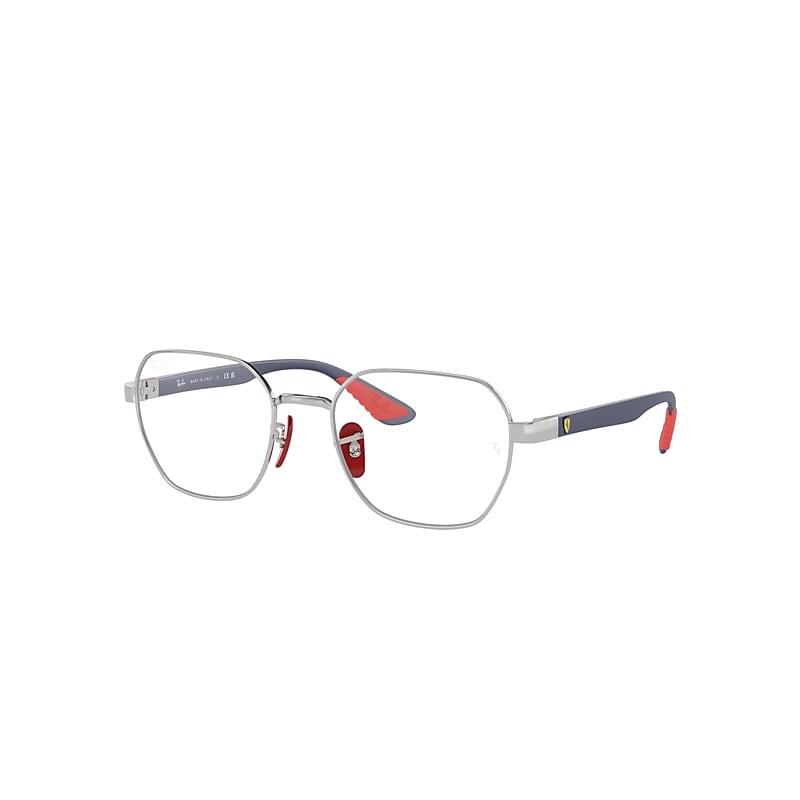 Ray-Ban Rb6594m Optics Scuderia Ferrari Collection Eyeglasses Blue Frame Clear Lenses Polarized by RAY-BAN