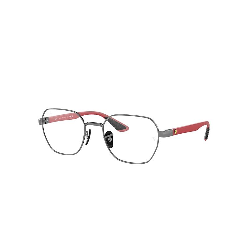 Ray-Ban Rb6594m Optics Scuderia Ferrari Collection Eyeglasses Red Frame Clear Lenses Polarized by RAY-BAN