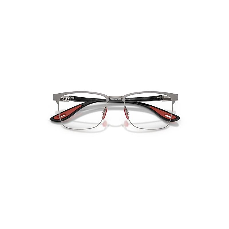 Ray-Ban Rb6621m Optics Scuderia Ferrari Collection Eyeglasses Black Frame Clear Lenses Polarized by RAY-BAN