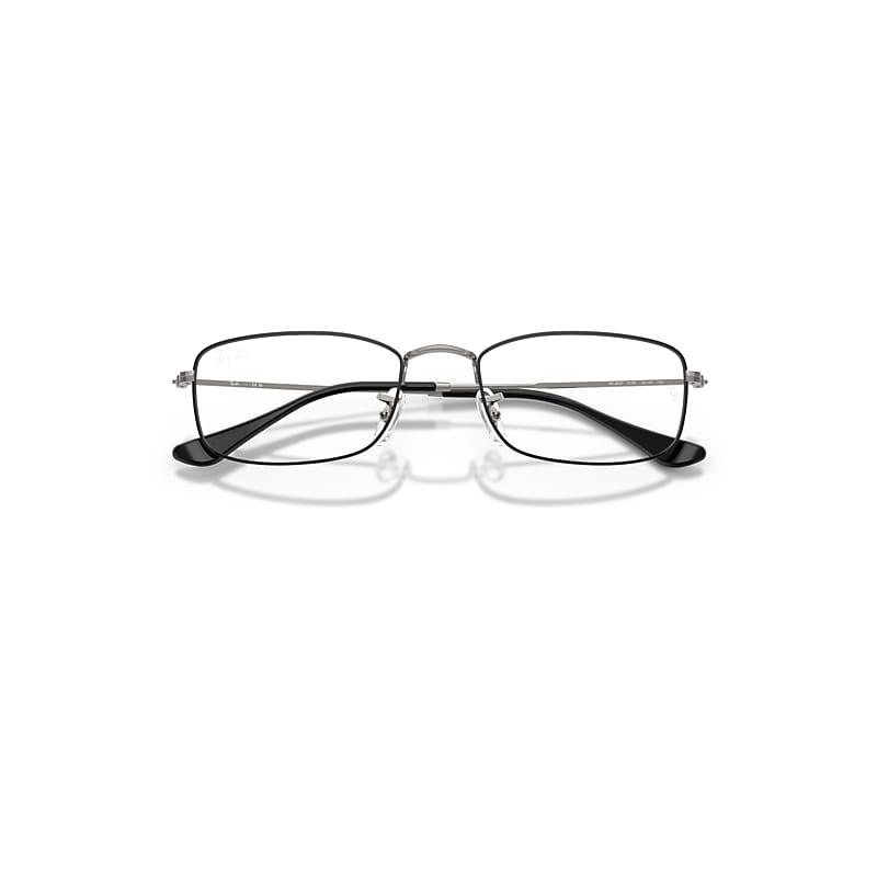 Ray-Ban Rb6647 Optics Eyeglasses Gunmetal Frame Clear Lenses Polarized by RAY-BAN