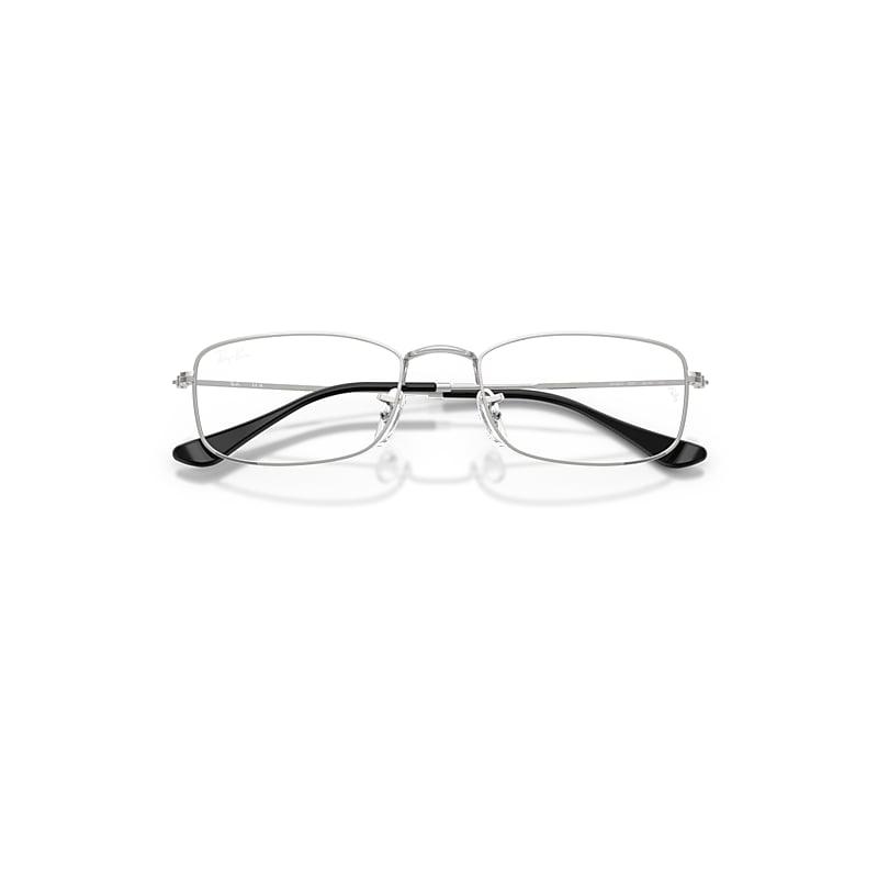 Ray-Ban Rb6647 Optics Eyeglasses Silver Frame Clear Lenses Polarized by RAY-BAN