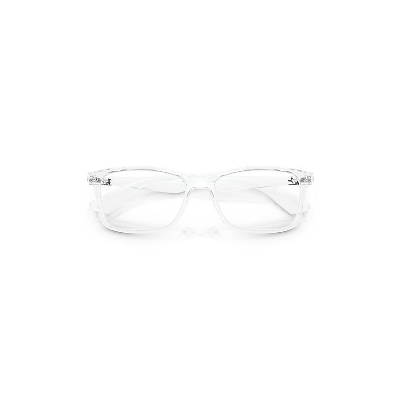Ray-Ban Rb7047 Optics Eyeglasses Transparent Frame Clear Lenses Polarized by RAY-BAN