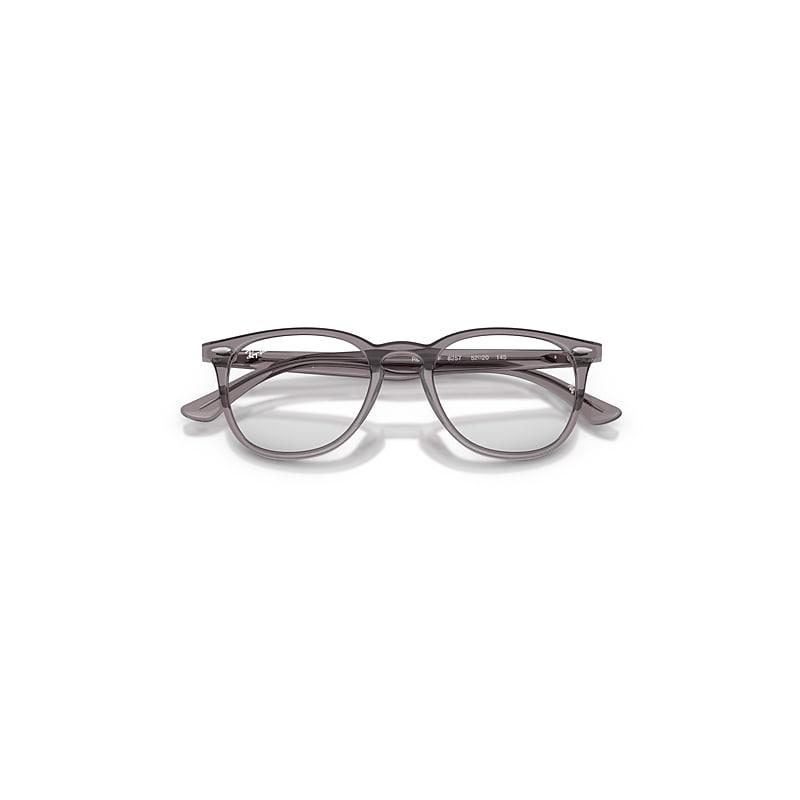 Ray-Ban Rb7159 Optics Eyeglasses Transparent Grey Frame Clear Lenses Polarized by RAY-BAN