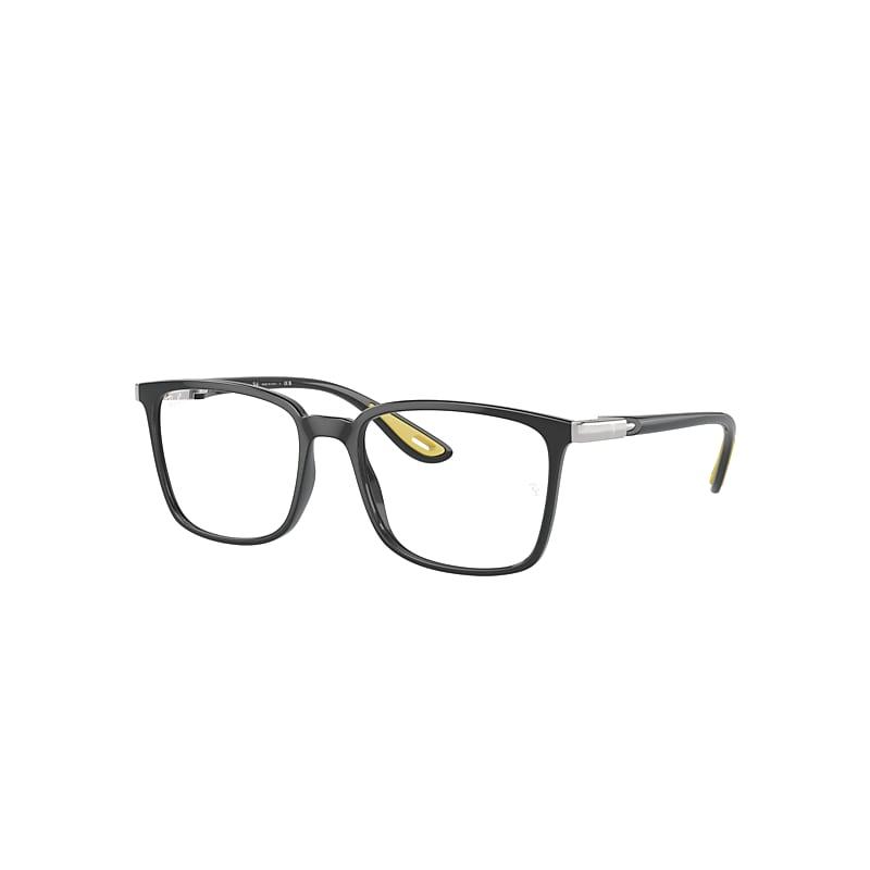 Ray-Ban Rb7240m Optics Scuderia Ferrari Collection Eyeglasses Grey Frame Clear Lenses Polarized by RAY-BAN