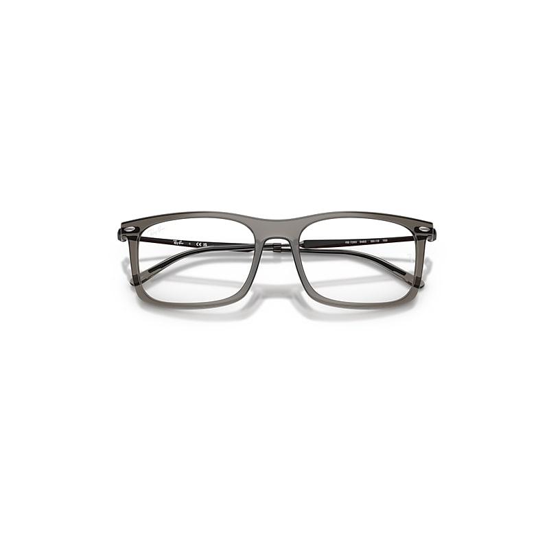 Ray-Ban Rb7260 Optics Eyeglasses Black Frame Clear Lenses Polarized by RAY-BAN