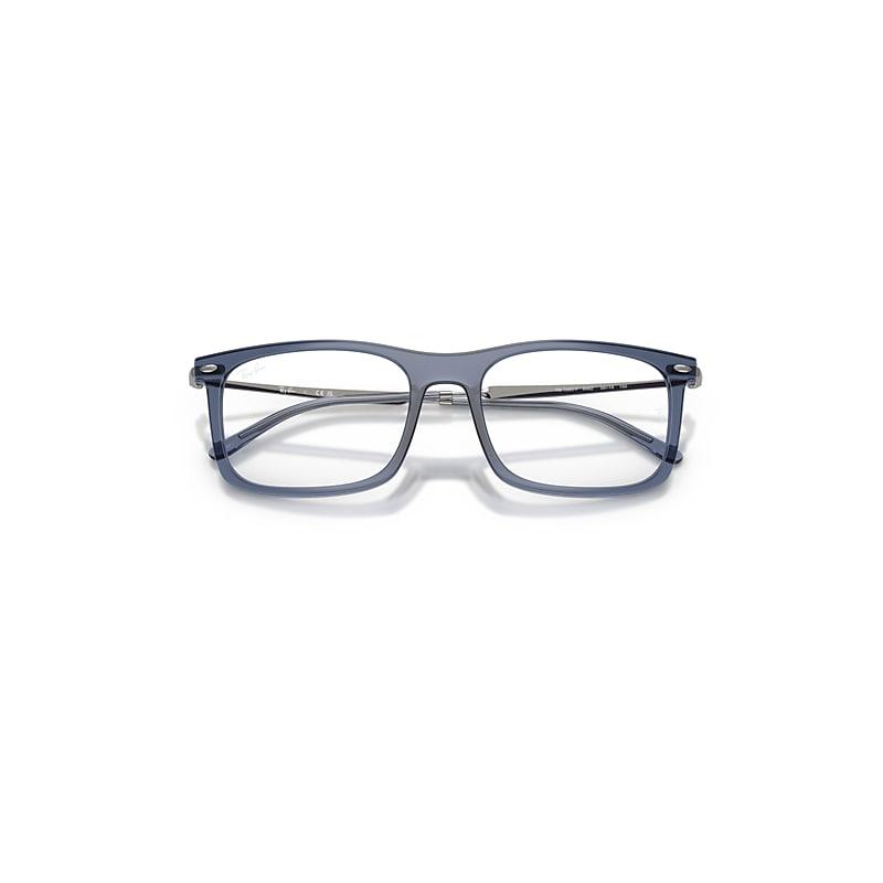 Ray-Ban Rb7260 Optics Eyeglasses Gunmetal Frame Clear Lenses Polarized by RAY-BAN