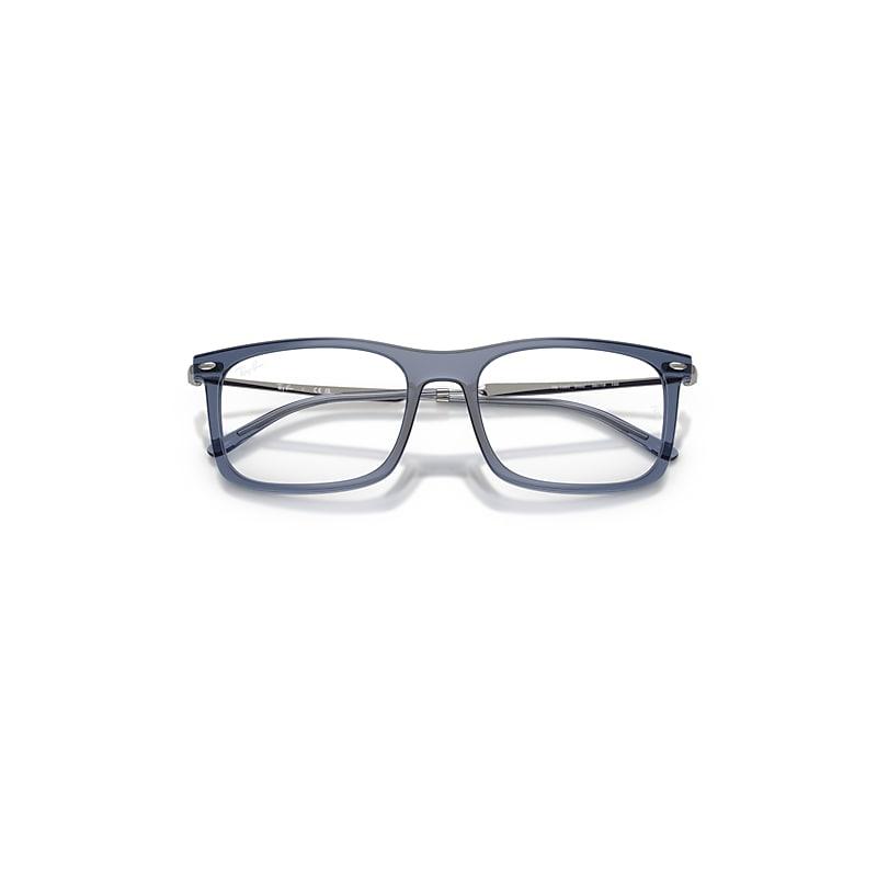 Ray-Ban Rb7260 Optics Eyeglasses Gunmetal Frame Clear Lenses Polarized by RAY-BAN