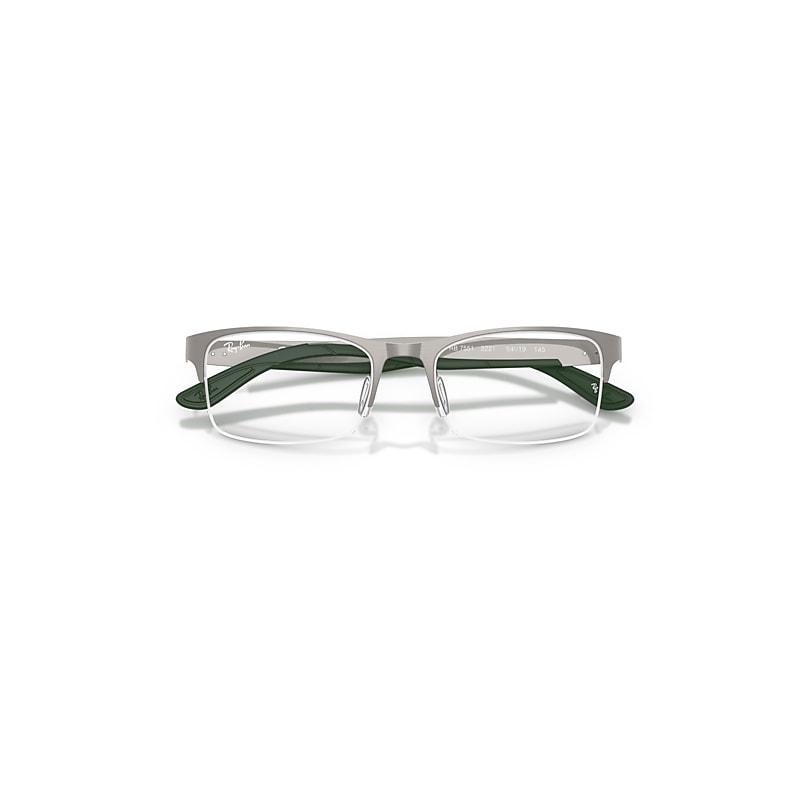 Ray-Ban Rb7551 Optics Eyeglasses Gunmetal Frame Clear Lenses Polarized by RAY-BAN