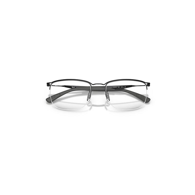 Ray-Ban Rb7552 Optics Eyeglasses Black Frame Clear Lenses Polarized by RAY-BAN