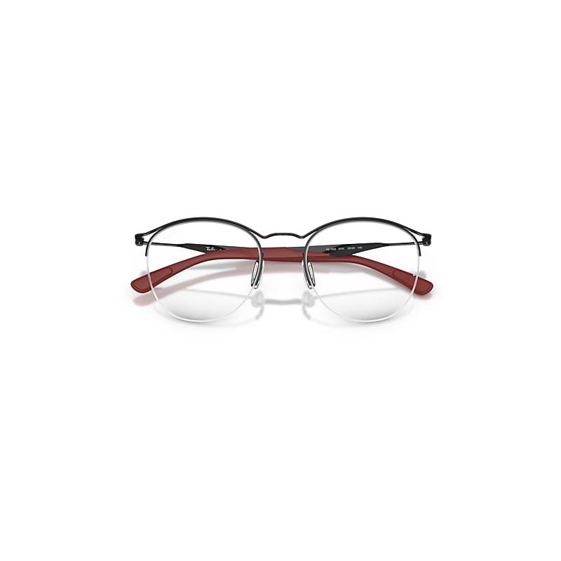 Ray-Ban Rb7553 Optics Eyeglasses Black Frame Clear Lenses Polarized by RAY-BAN