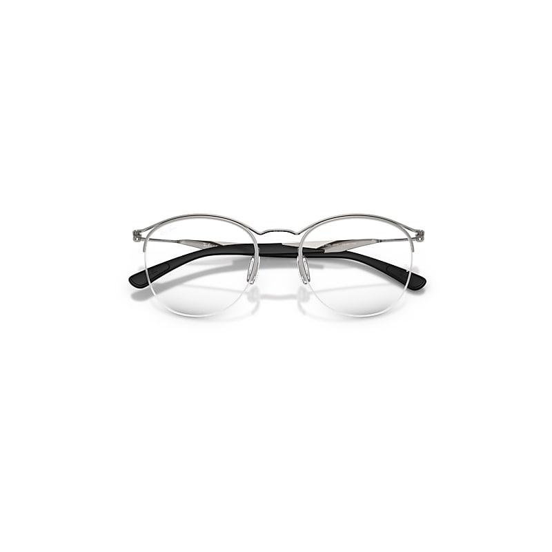 Ray-Ban Rb7553 Optics Eyeglasses Gunmetal Frame Clear Lenses Polarized by RAY-BAN