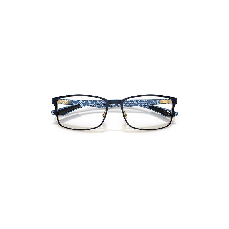 Ray-Ban Rb8424 Optics Eyeglasses Arista Gold Frame Clear Lenses Polarized by RAY-BAN