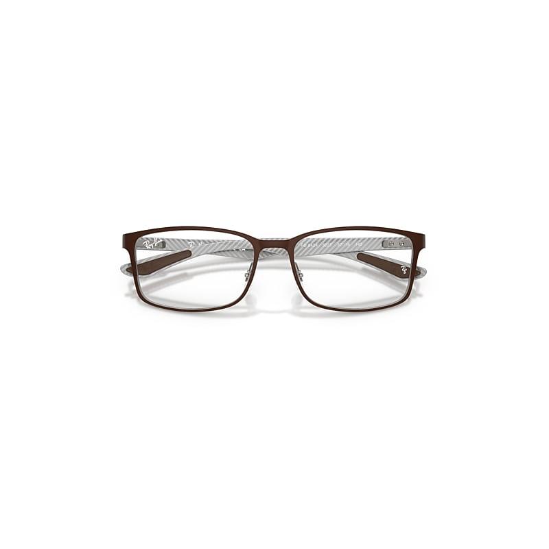 Ray-Ban Rb8424 Optics Eyeglasses Gunmetal Frame Clear Lenses Polarized by RAY-BAN