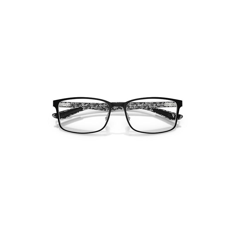 Ray-Ban Rb8424 Optics Eyeglasses Silver Frame Clear Lenses Polarized by RAY-BAN