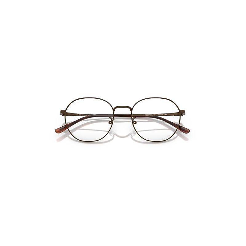 Ray-Ban Rb8778d Titanium Optics Eyeglasses Brown Frame Clear Lenses Polarized by RAY-BAN