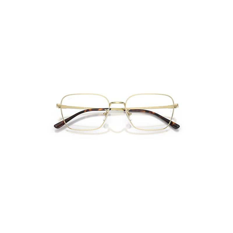 Ray-Ban Rb8784d Titanium Optics Eyeglasses Pale Gold Frame Clear Lenses Polarized by RAY-BAN