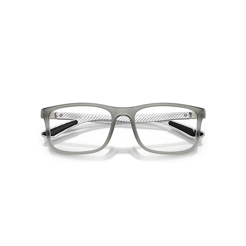 Ray-Ban Rb8908 Optics Eyeglasses Matte Gunmetal Frame Clear Lenses Polarized by RAY-BAN