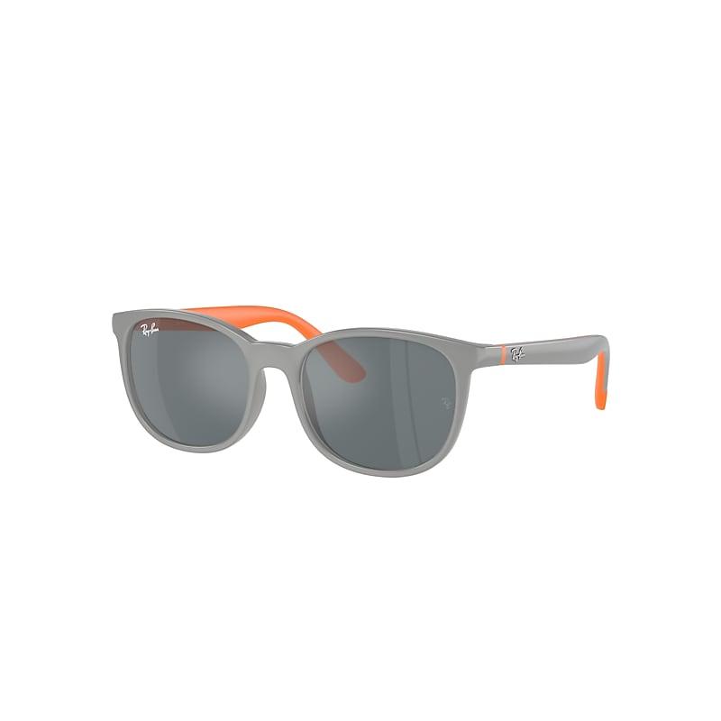 Ray-Ban Rb9079s Kids Bio-based Sunglasses Grey On Orange Frame Grey Lenses by RAY-BAN