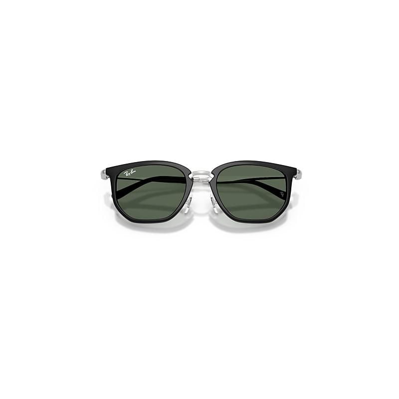 Ray-Ban Rb9085s Kids Sunglasses Silver Frame Green Lenses by RAY-BAN