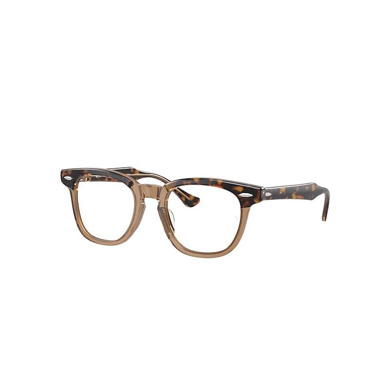 Ray-Ban Rb9098v Optics Kids Eyeglasses Havana On Transparent Frame Clear Lenses Polarized by RAY-BAN