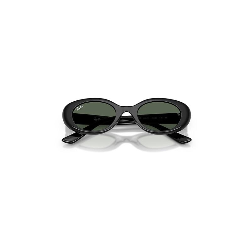 Ray-Ban Rb9141s Kids Sunglasses Black Frame Green Lenses by RAY-BAN