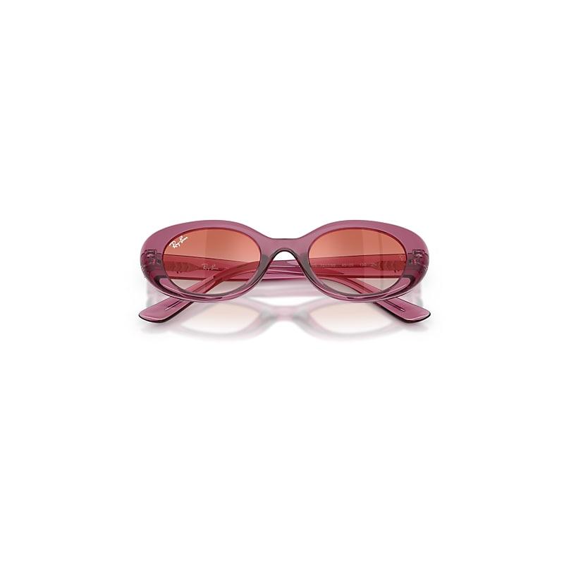 Ray-Ban Rb9141s Kids Sunglasses Transparent Violet Frame Red Lenses by RAY-BAN
