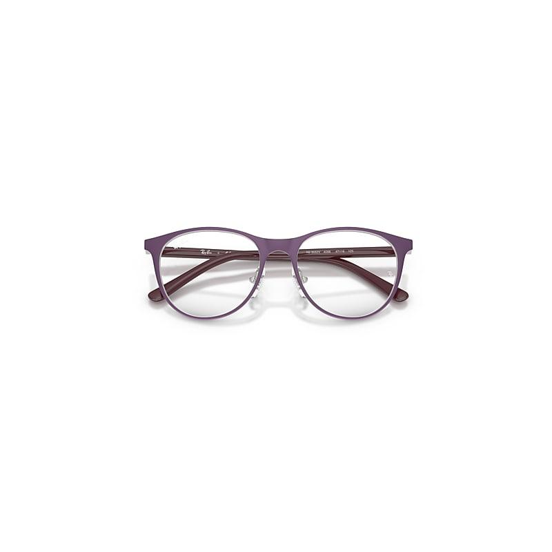Ray-Ban Rb9552v Optics Kids Eyeglasses Violet Frame Clear Lenses Polarized by RAY-BAN