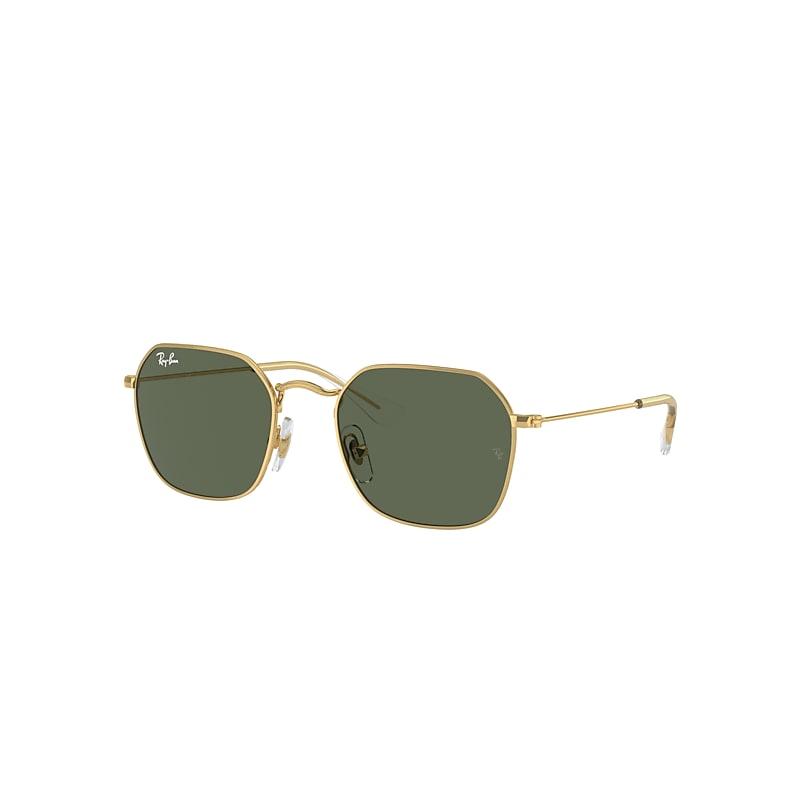 Ray-Ban Rb9594s Kids Sunglasses Arista Gold Frame Green Lenses by RAY-BAN