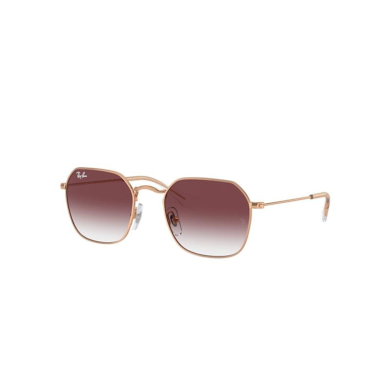 Ray-Ban Rb9594s Kids Sunglasses Rose Gold Frame Violet Lenses by RAY-BAN