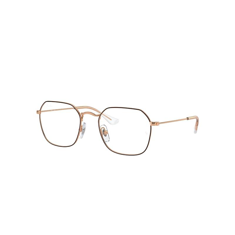 Ray-Ban Rb9594v Optics Kids Eyeglasses Rose Gold Frame Clear Lenses Polarized by RAY-BAN