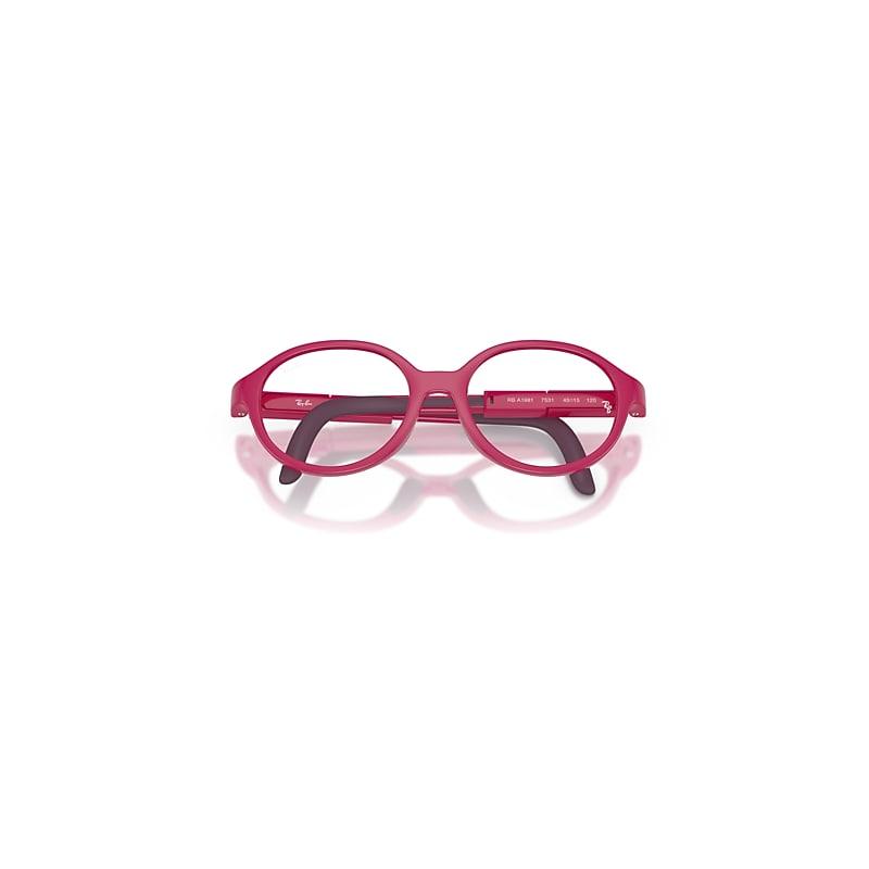 Ray-Ban Rba1981 Optics Kids Bio-based Eyeglasses Purple & Violet Frame Clear Lenses Polarized by RAY-BAN