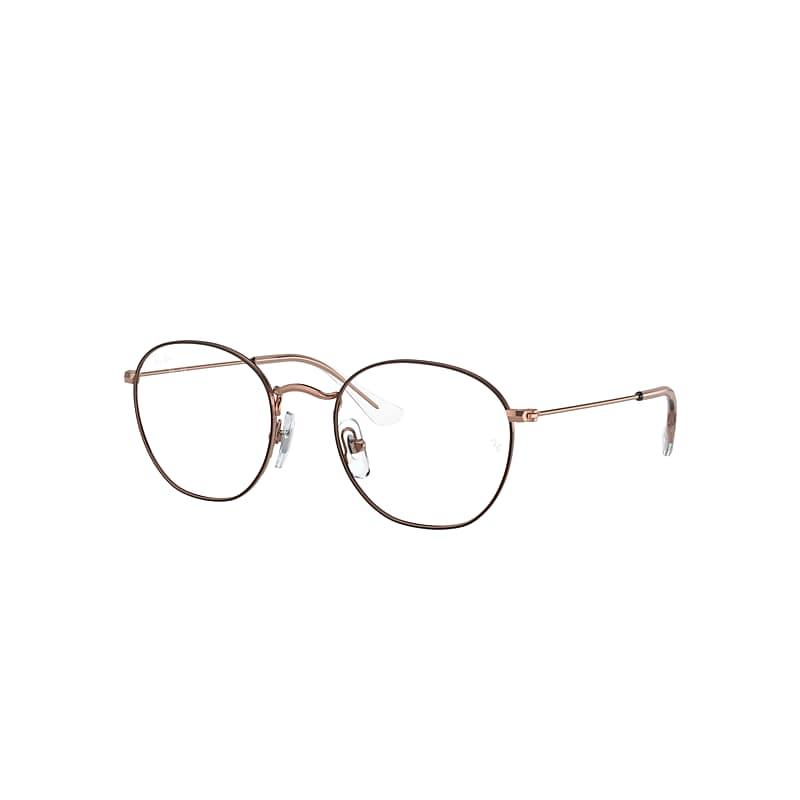 Ray-Ban Rob Optics Kids Eyeglasses Rose Gold Frame Clear Lenses Polarized by RAY-BAN