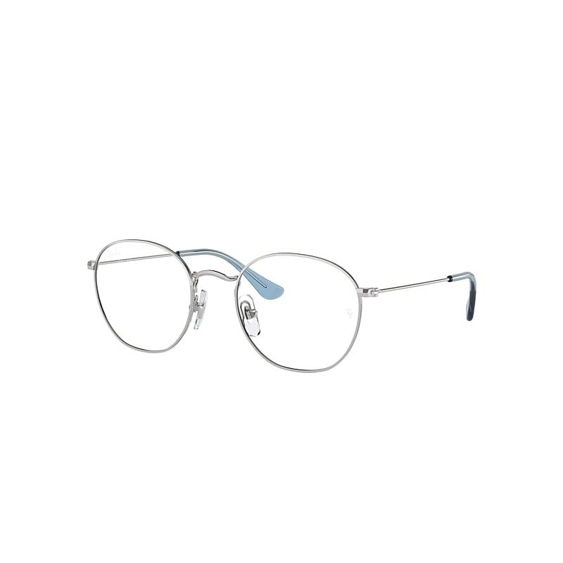 Ray-Ban Rob Optics Kids Eyeglasses Silver Frame Clear Lenses Polarized by RAY-BAN