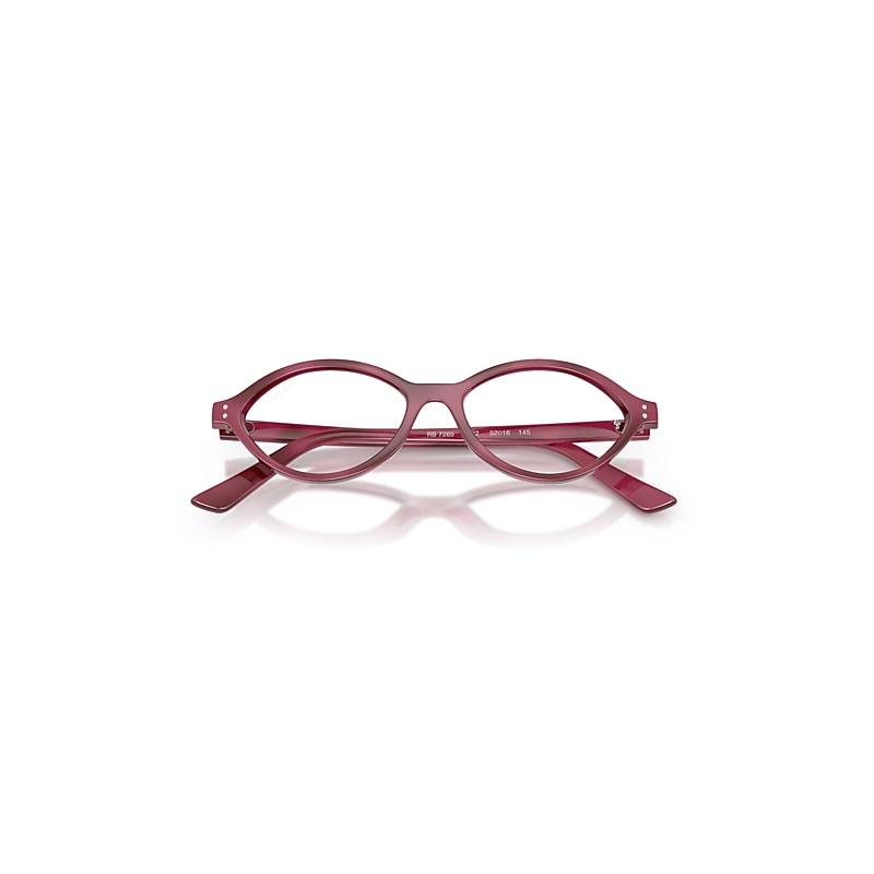 Ray-Ban Romy Optics Bio-based Eyeglasses Violet Havana Frame Clear Lenses Polarized by RAY-BAN