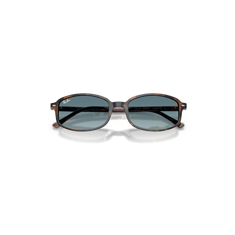 Ray-Ban Sam Sunglasses Yellow & Blue Havana Frame Blue Lenses by RAY-BAN