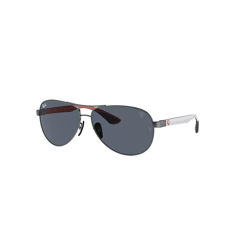 Ray-Ban Scuderia Ferrari Las Vegas Ltd | Rb8331m Sunglasses Allutex Grey & Red Frame Grey Lenses by RAY-BAN
