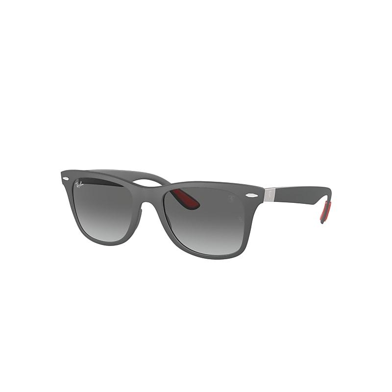 Ray-Ban Scuderia Ferrari Monaco Ltd | Customized By Charles Leclerc Sunglasses Grey Frame Grey Lenses by RAY-BAN