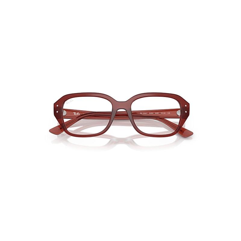 Ray-Ban Shea Optics Bio-based Eyeglasses Rusty Brown Frame Clear Lenses Polarized by RAY-BAN