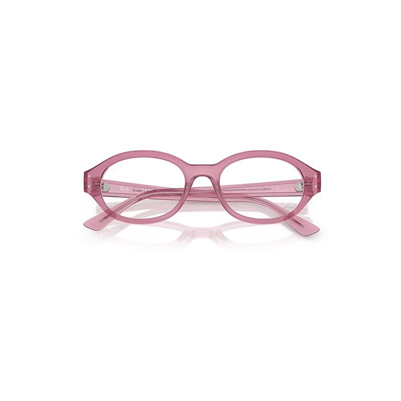 Ray-Ban Shilo Optics Bio-based Eyeglasses Pink Frame Clear Lenses Polarized by RAY-BAN