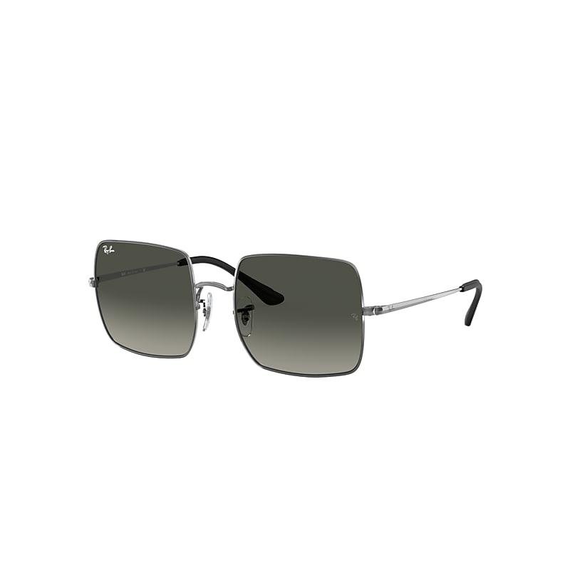 Ray-Ban Square 1971 @collection Sunglasses Gunmetal Frame Grey Lenses by RAY-BAN