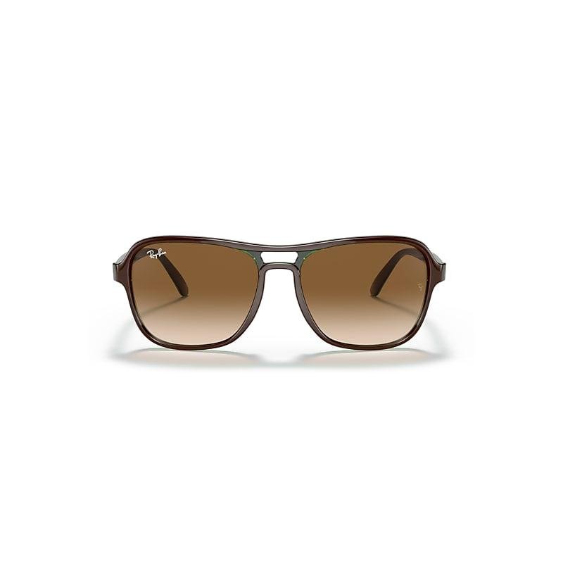Ray-Ban State Side Sunglasses Brown Frame Brown Lenses by RAY-BAN