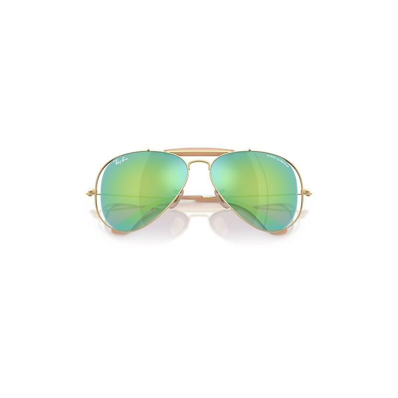 Ray-Ban The Outdoorsman By Dolce&gabbana Sunglasses Arista Gold Frame Blue Lenses by RAY-BAN