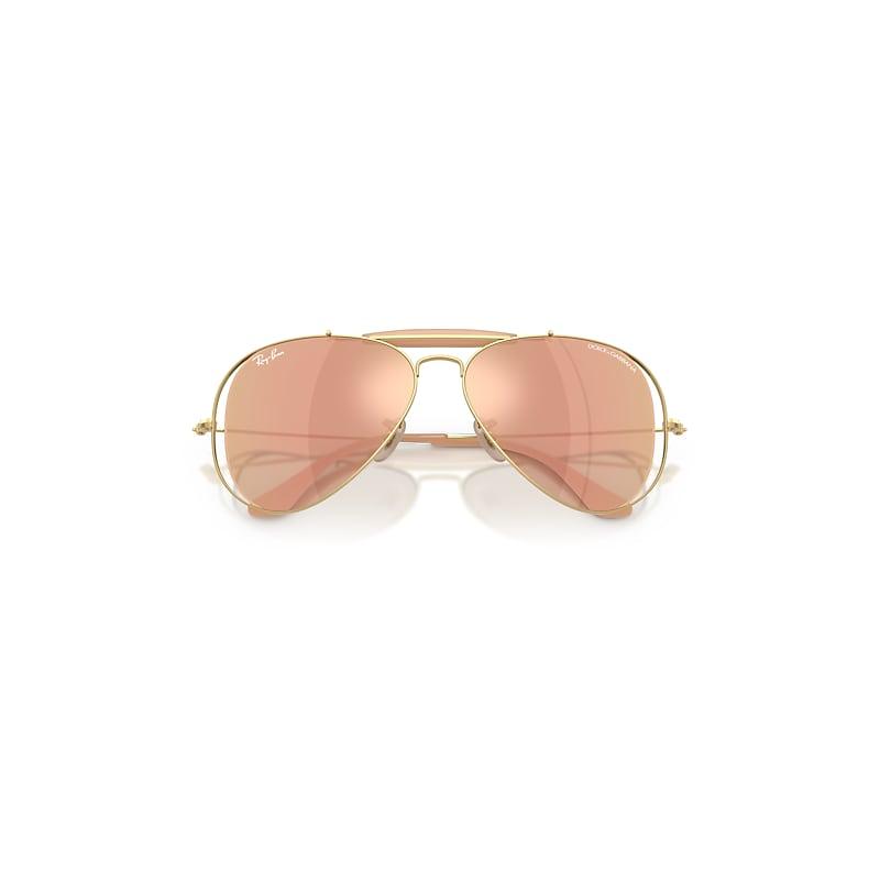 Ray-Ban The Outdoorsman By Dolce&gabbana Sunglasses Arista Gold Frame Brown Lenses by RAY-BAN
