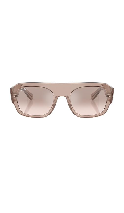 Ray-Ban Translucent Shield Sunglasses in Mauve by RAY-BAN