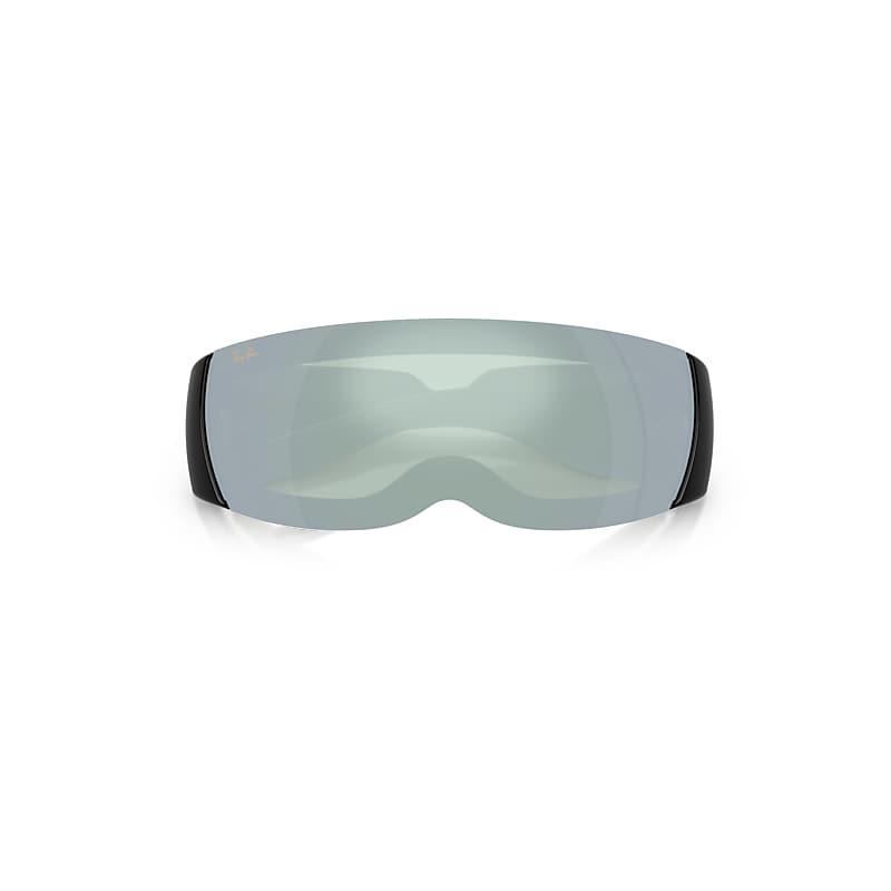 Ray-Ban Ultra Wrap 002 Next Generation Collection Sunglasses Black Frame Green Lenses by RAY-BAN
