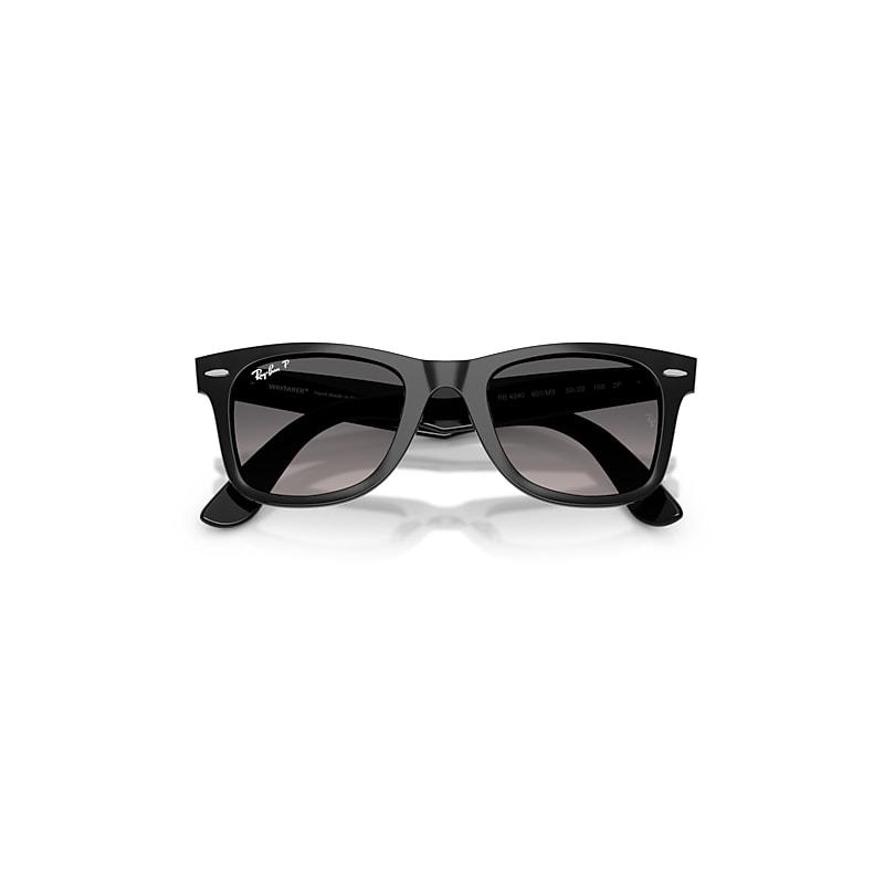 Ray-Ban Wayfarer Ease Sunglasses Black Frame Grey Lenses Polarized by RAY-BAN