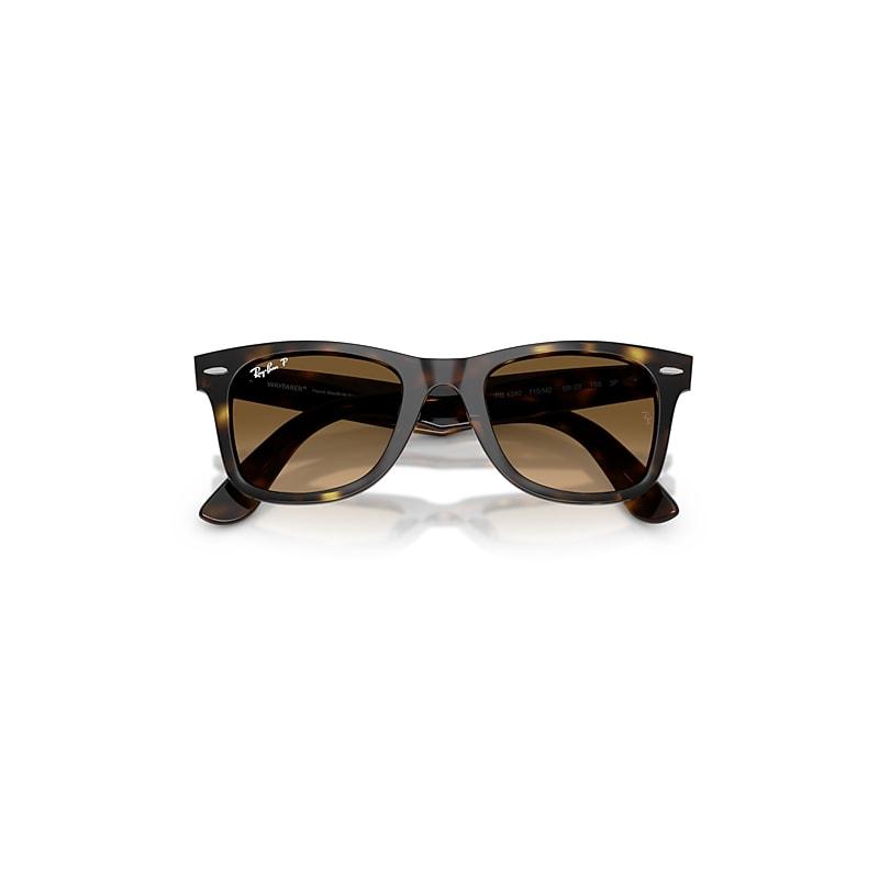 Ray-Ban Wayfarer Ease Sunglasses Havana Frame Brown Lenses Polarized by RAY-BAN