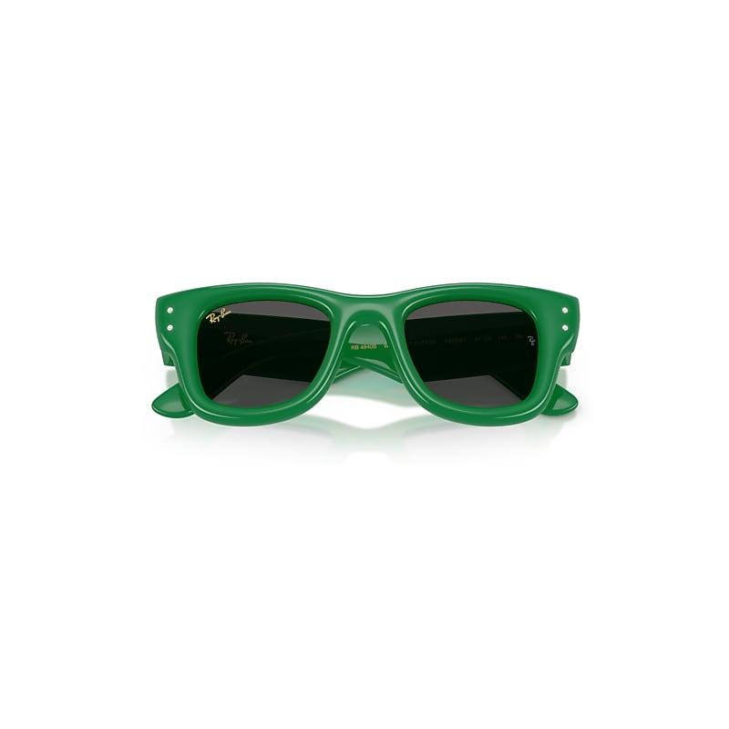Ray-Ban Wayfarer Puffer Crystal Edition Sunglasses Green & Strass Frame Black Lenses by RAY-BAN