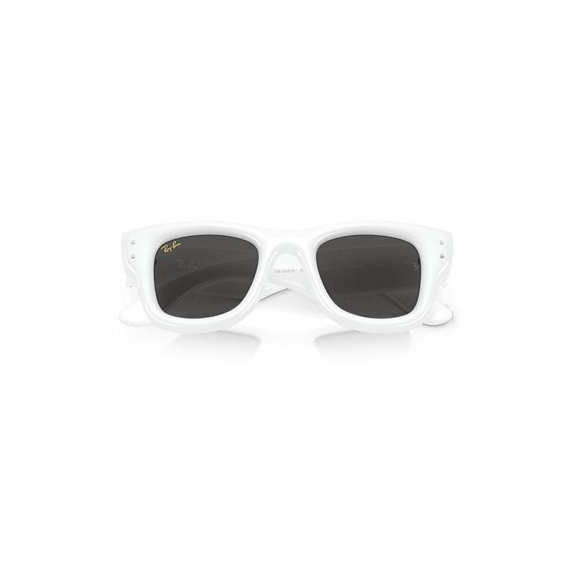 Ray-Ban Wayfarer Puffer Crystal Edition Sunglasses White & Strass Frame Black Lenses by RAY-BAN